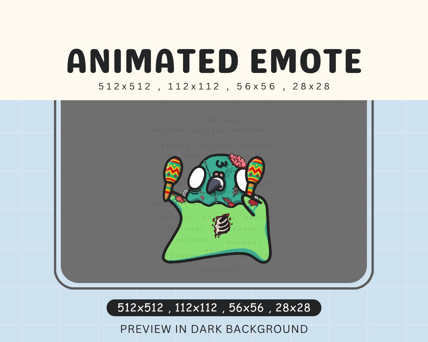 Pigeon Dance Emotes Halloween Animation: Ghost Cute Animal Animated Twitch Streaming