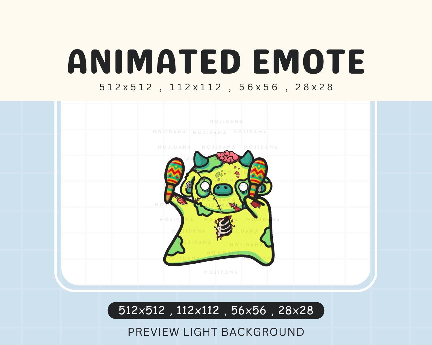 Halloween Cow Dance Emotes: Spooky Cute Animal Animated Twitch Live Streaming