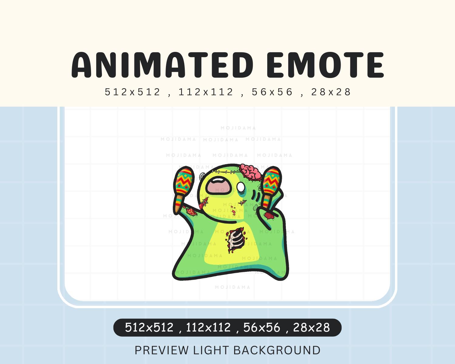 Halloween Shark Dance Emotes: Zombie Cute Animated Twitch Emotes Streaming