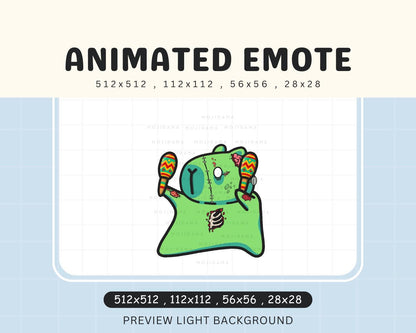 Capybara Dance Emotes Halloween Twitch: Zombie Cute Animated Vtuber Streaming
