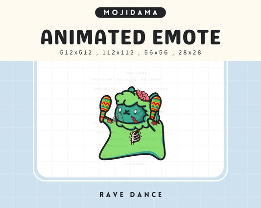 Alpaca Dancing Emotes Twitch: Cute Animal Animated Vtuber Streamer Emote