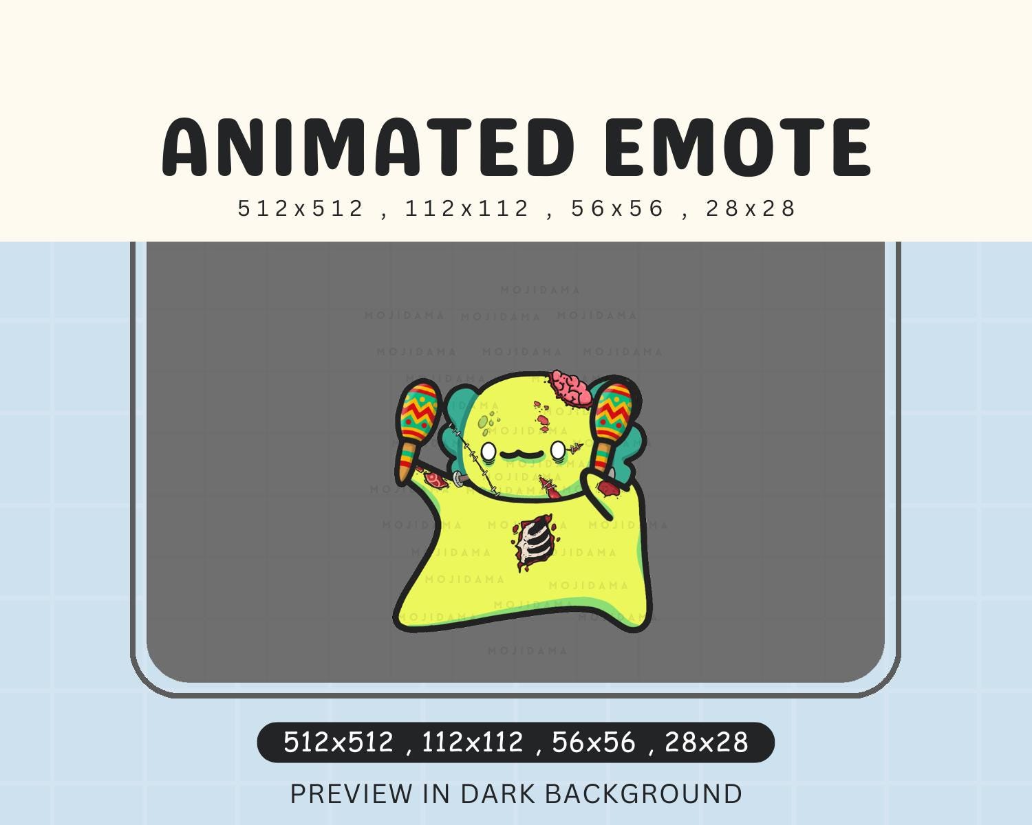 Axolotl Ghost Dance Emotes Animated: Cute Animal Twitch Kick Youtube Discord