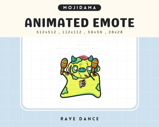 Halloween Cow Dance Emotes: Spooky Cute Animal Animated Twitch Live Streaming