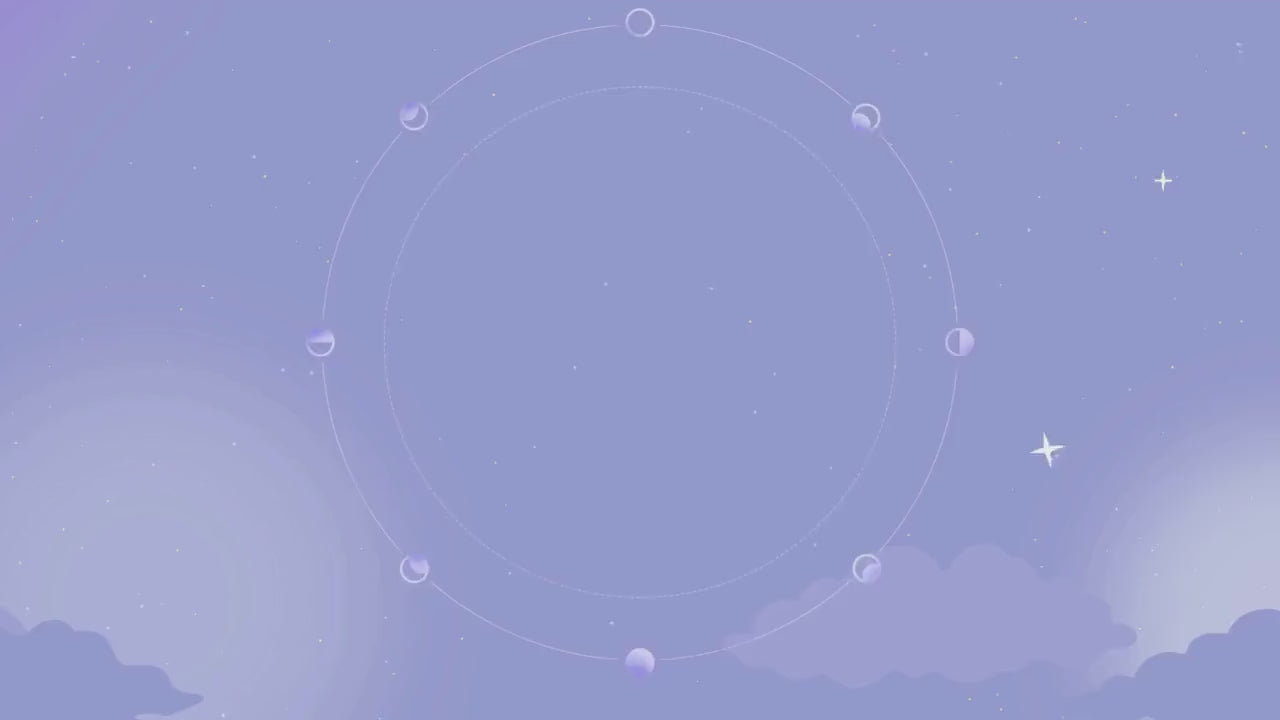 Blue Star Animated Stream Screens: Lofi Cozy Space (WEBM)