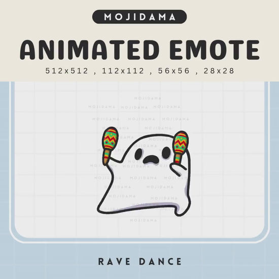 Animated Ghost Dance Emote: Halloween Twitch/Discord/YouTube (Digital Download)