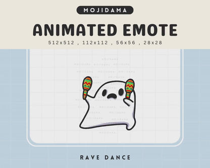 Animated Ghost Dance Emote: Halloween Twitch/Discord/YouTube (Digital Download)