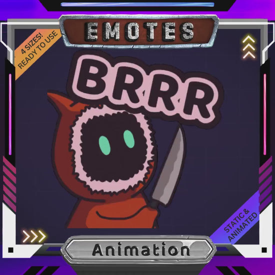 Brrr Ghost Animated Emote: Spooky Twitch Stream Asset (Digital Download)