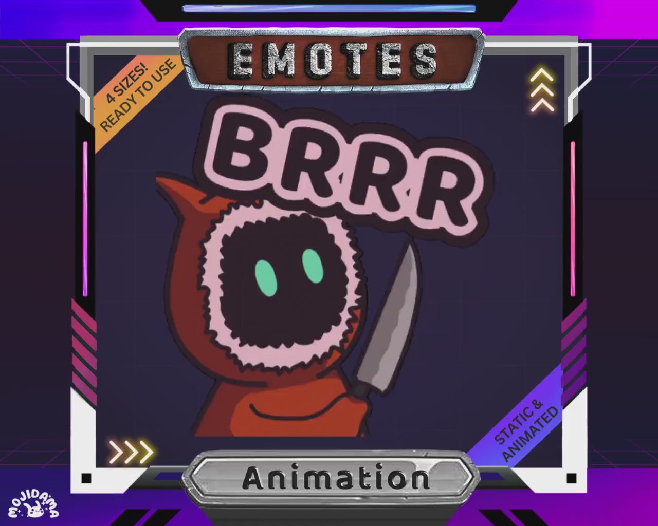 Brrr Ghost Animated Emote: Spooky Twitch Stream Asset (Digital Download)