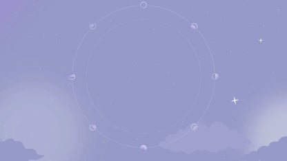 Blue Sky Animated Stream Pack: Purple Starry Vibe - VTuber Overlay (Digital Download)