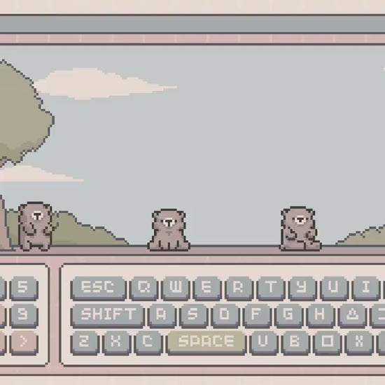 Bear Twitch Overlay Stream Pack: Animated Lofi Full Package Vtuber Streamer Kick Youtube