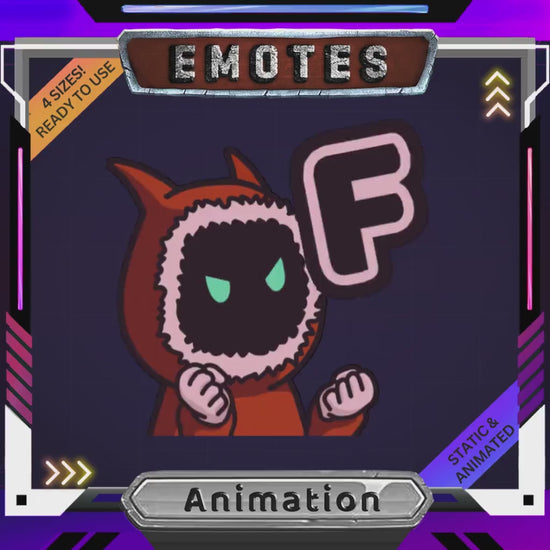 Animated Angry Ghost Twitch Emotes: Spooky Stream Overlay (Digital Download .ZIP File)