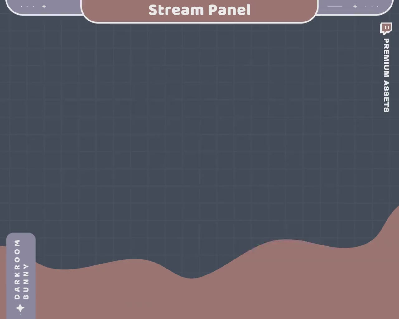 Bunny Twitch Stream Panels: Cute Cozy Lofi Rabbit Overlay for OBS, Streamlabs, YouTube, Kick & Vtuber
