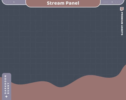 Bunny Twitch Stream Panels: Cute Cozy Lofi Rabbit Overlay for OBS, Streamlabs, YouTube, Kick & Vtuber