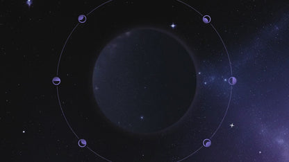 Galaxy Beam Animated Stream Screens: Dark Blue Space Theme (Digital Download)