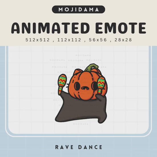 Pumpkin Cat Dancing Emote: Spooky Halloween Twitch Animation (Digital Download)