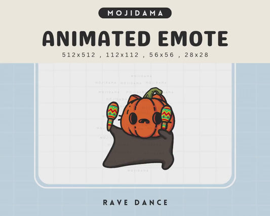 Pumpkin Cat Dancing Emote: Spooky Halloween Twitch Animation (Digital Download)