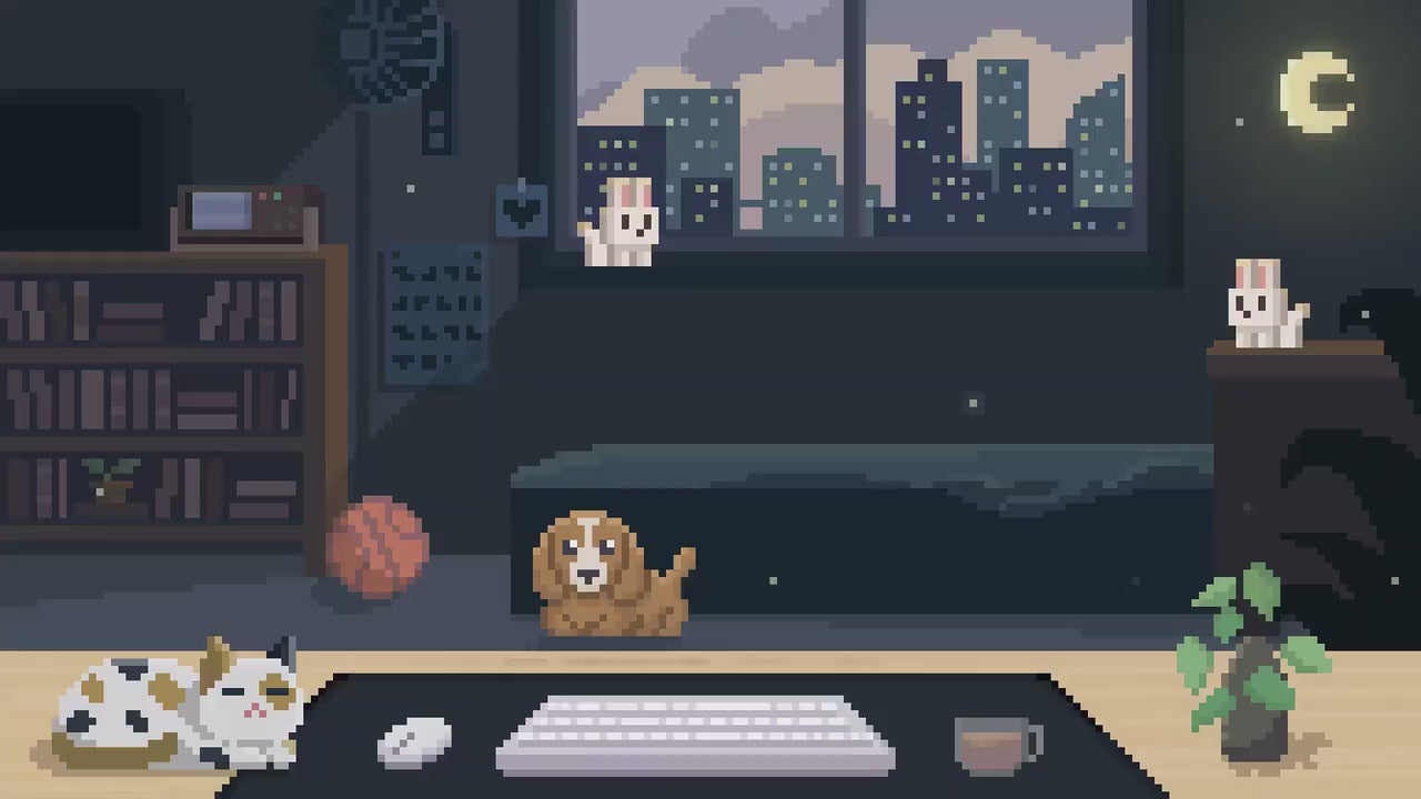 Bunny Rabbit Animated Stinger Transition: OBS Studio, Streamlabs (Digital Download)